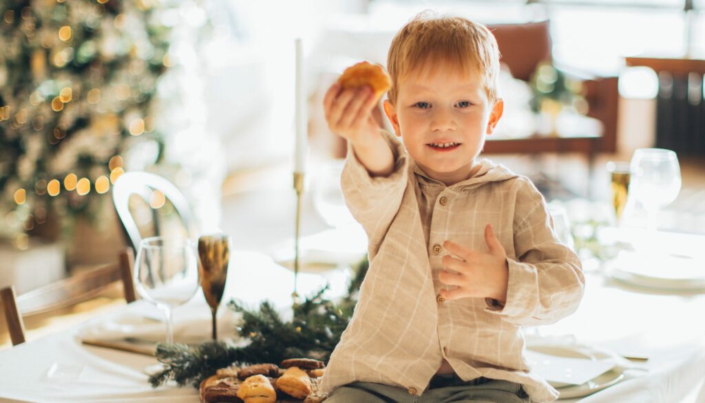 children in need at christmas offering gift